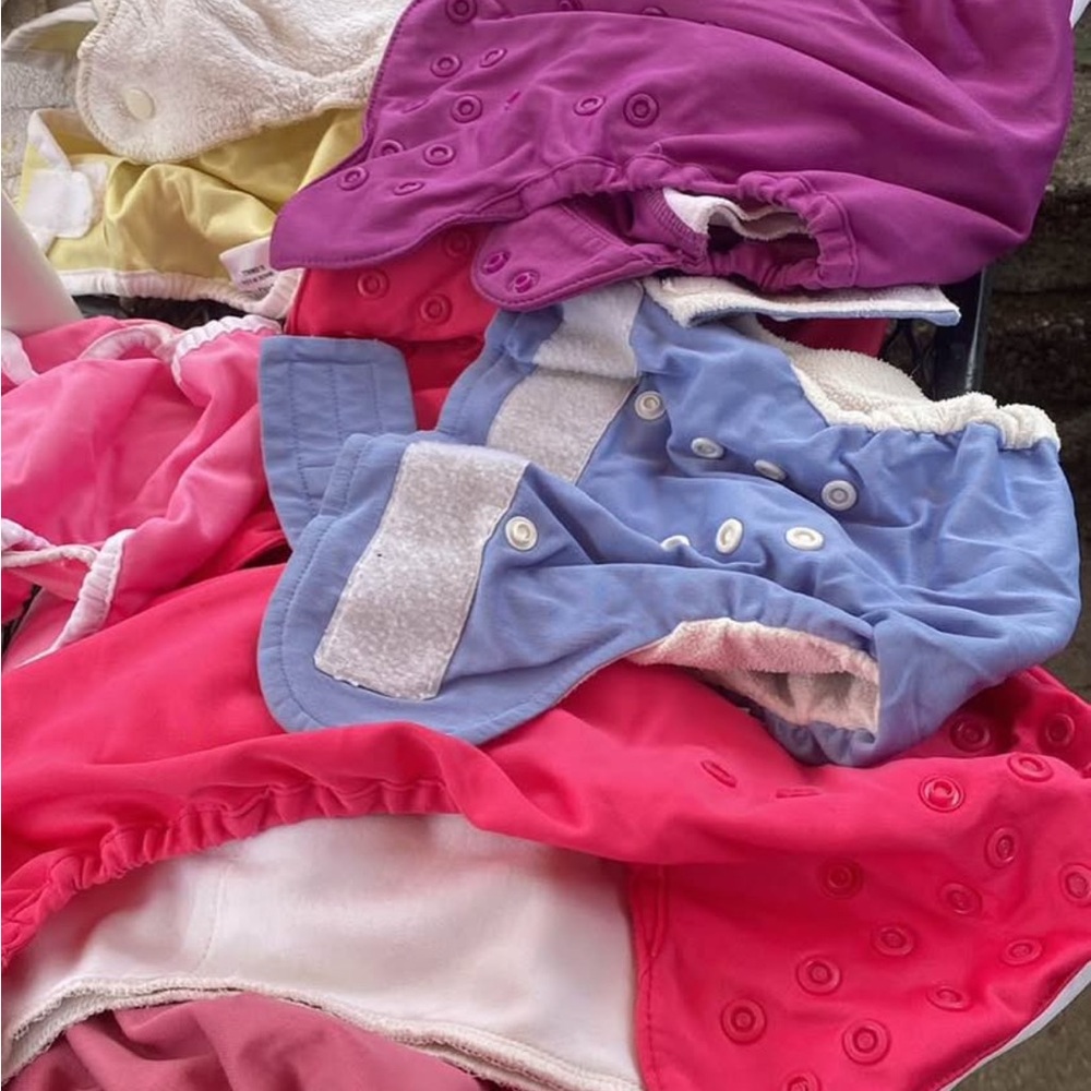 Kids Reusable Cloth Diapers lot with additional inserts